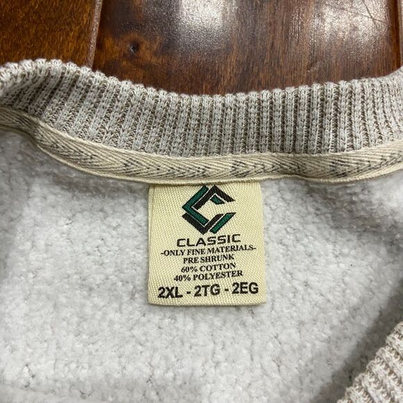 Classic Vintage Y2K New Orleans French Quarter Crewneck Sweatshirt Gray Mens 2XL - Picture 6 of 8